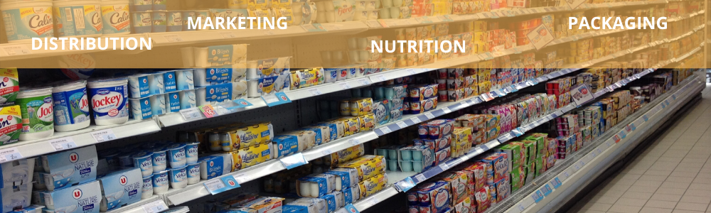 Conseil sur distribution, marketing, nutrition et packaging